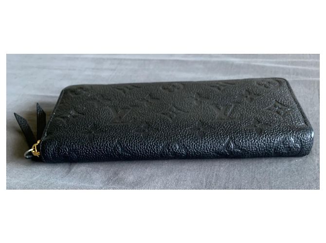 Louis Vuitton Clemence Brieftasche Schwarz Empreinte Leder - Ansicht 8