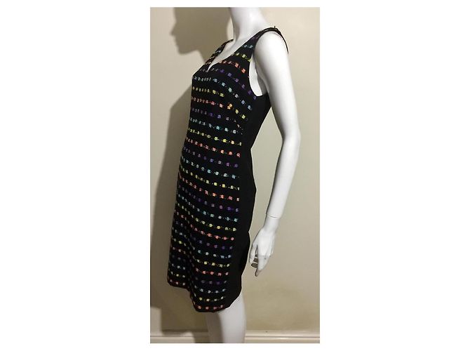 Diane Von Furstenberg Vestido de tweed Minetta de DvF Negro Multicolor - vista 4