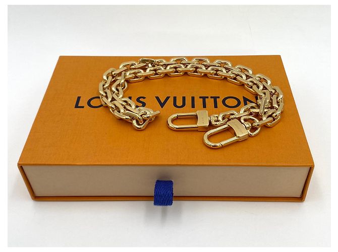 Tracolla catena Louis Vuitton dorata D'oro - vista 2