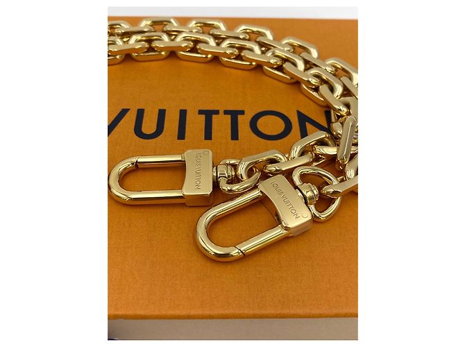 Tracolla catena Louis Vuitton dorata D'oro - vista 8