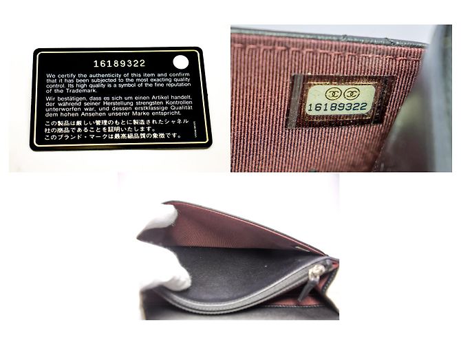 Timeless CHANEL Black Classic Wallet On Chain WOC Umhängetasche Lammleder - Ansicht 9