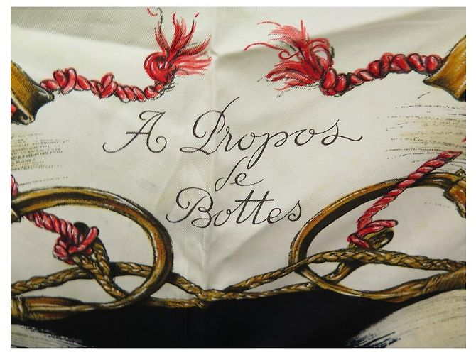 Hermès SCIARPA HERMES SUGLI STIVALI XAVIER DE PORET CARRE 90 Sciarpa seta Nero - vista 3