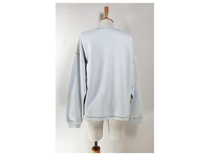 M Missoni Sweatshirt Hellgrau Baumwolle Paisley Print Mehrfarben - Ansicht 5