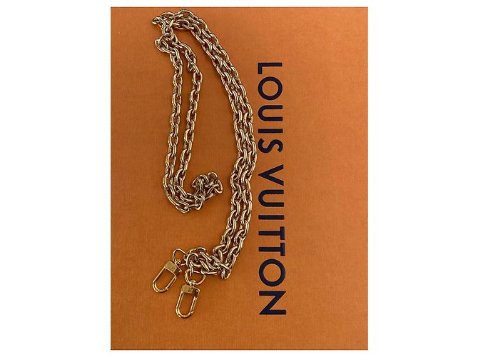 Tracolla amovibile a catena Louis Vuitton dorata D'oro - vista 2