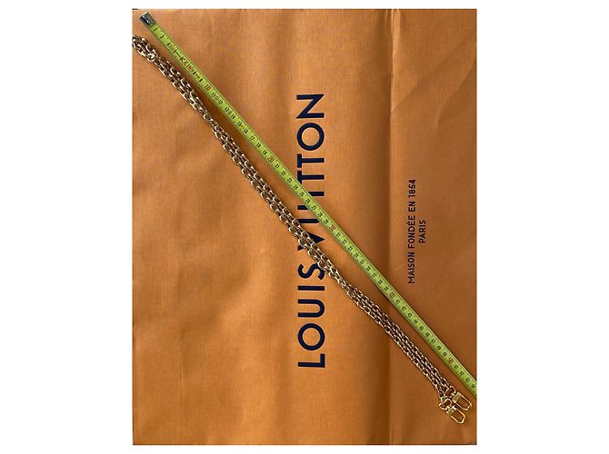 Tracolla amovibile a catena Louis Vuitton dorata D'oro - vista 6