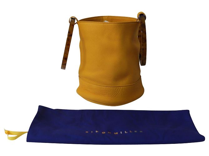 Bonsai di Simon Miller 20 Borsa Secchiello in Pelle Arancio Arancione - vista 7