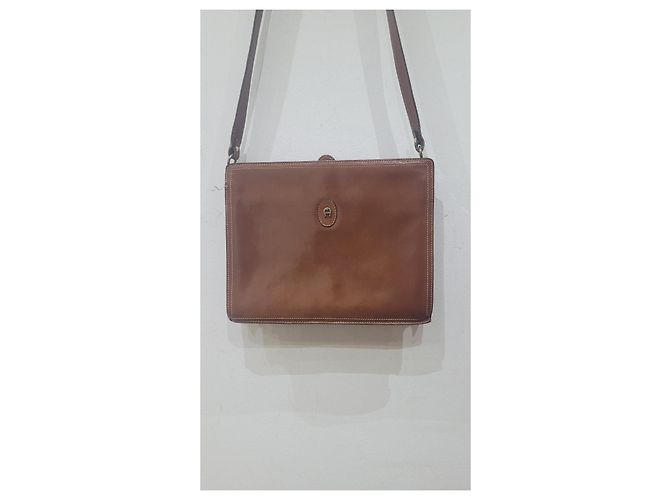 Vintage Etienne Aigner Tasche Hellbraun - Ansicht 8