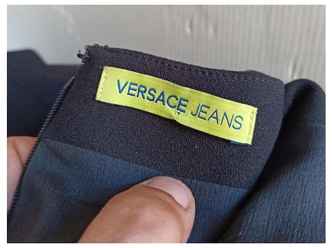 Versace jeans couture abito nero - vista 3