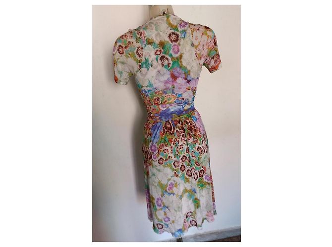 Etro Blumenkleid aus Jersey Mehrfarben - Ansicht 2