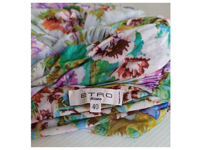 Etro Blumenkleid aus Jersey Mehrfarben - Ansicht 3