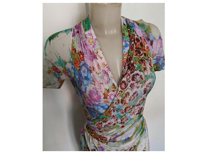Etro Blumenkleid aus Jersey Mehrfarben - Ansicht 4