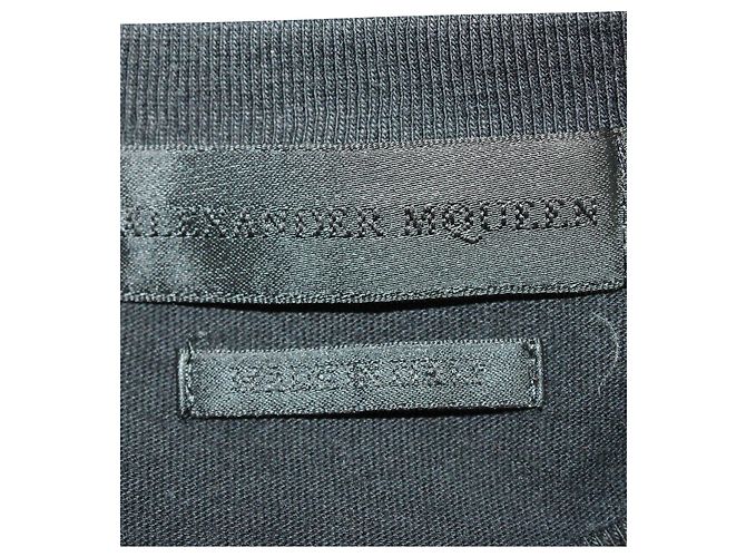Camiseta de manga corta estampada en algodón negro de Alexander McQueen - vista 3