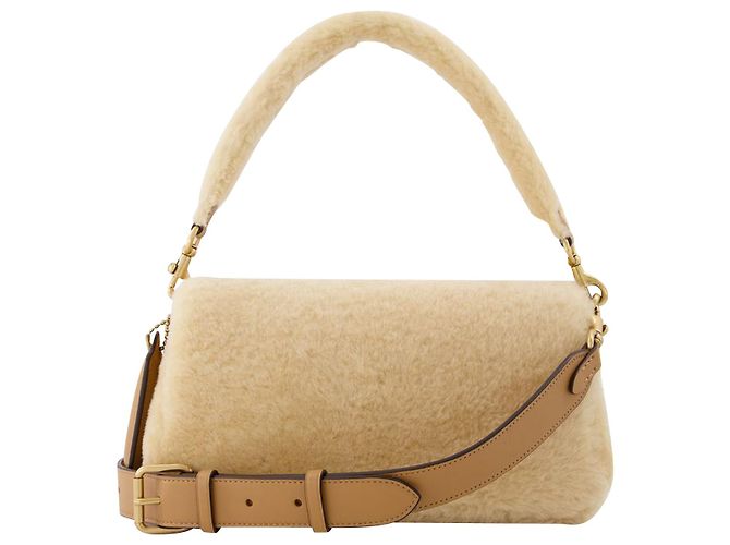 Coach Cuscino in shearling soriano 26 in beige - vista 3