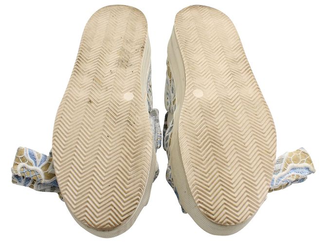 N°21 N.21 Slip-Ons com nó de renda em couro bege Marrom - vista 7