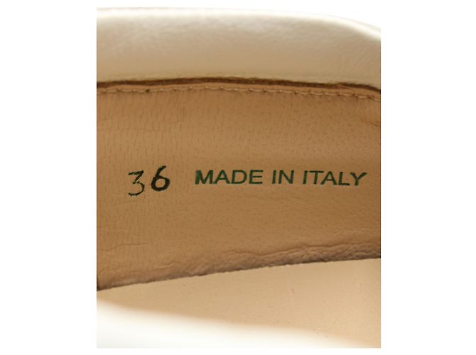 N°21 N.21 Slip-Ons com nó de renda em couro bege Marrom - vista 8