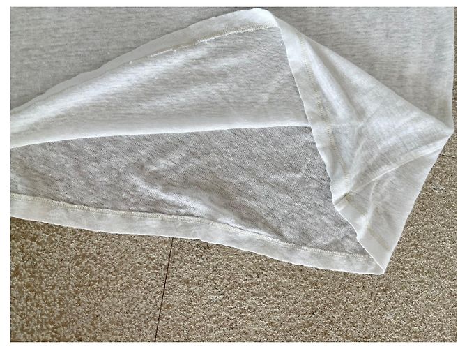 Majestic Gerades Tunika- oder T-Shirt-Kleid 100% Ecru Leinen T.2 Creme - Ansicht 6