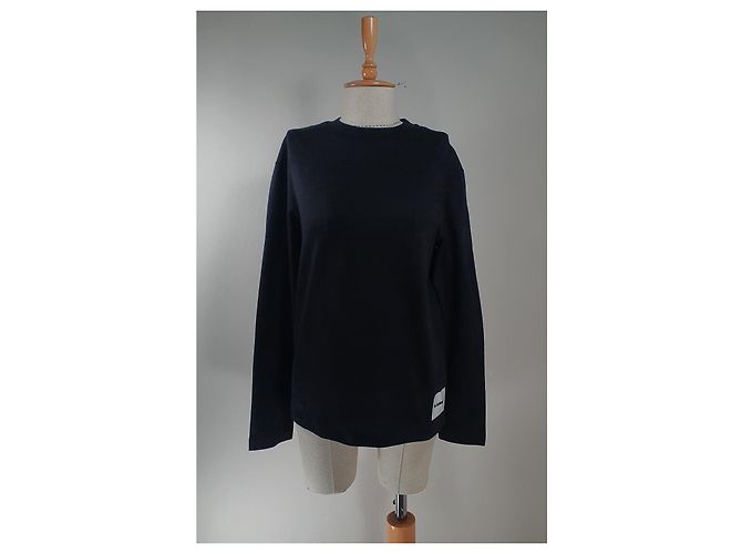 Jil Sander Top de Manga Larga de Algodón Negro - vista 3