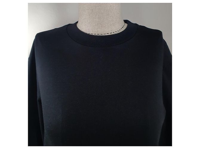 Jil Sander Top de Manga Larga de Algodón Negro - vista 4