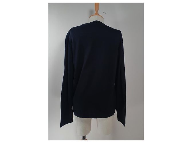 Jil Sander Top de Manga Larga de Algodón Negro - vista 6