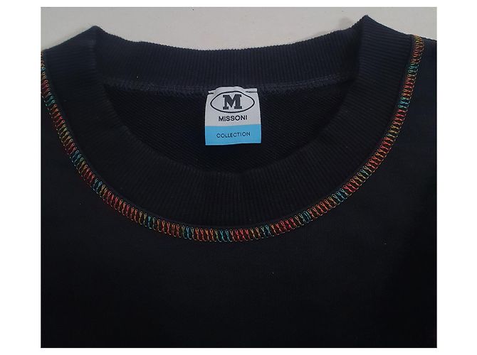 Sudadera M Missoni Negra de Algodón con Estampado Paisley Negro Multicolor - vista 6
