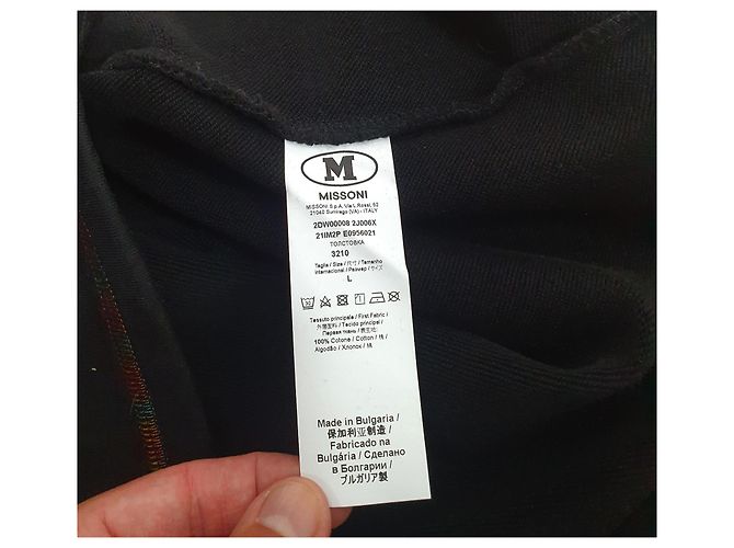 Sudadera M Missoni Negra de Algodón con Estampado Paisley Negro Multicolor - vista 7