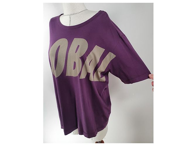 Camiseta Acne Global Morada de Algodón Talla L Púrpura - vista 3