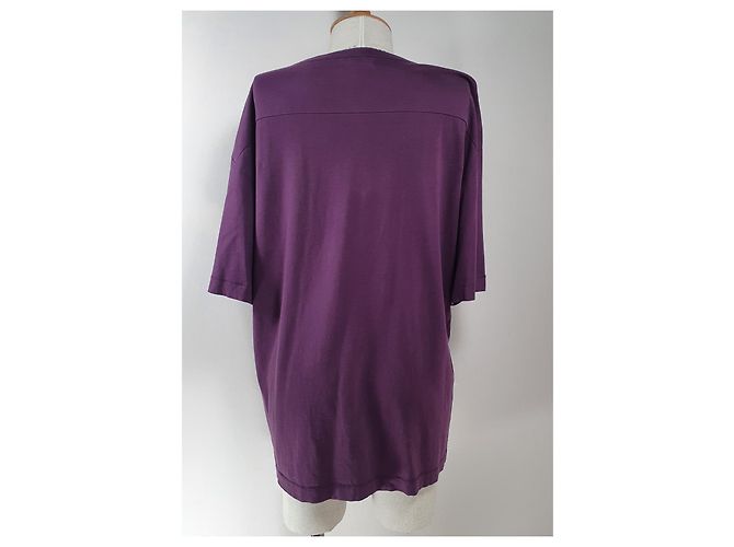 Camiseta Acne Global Morada de Algodón Talla L Púrpura - vista 4