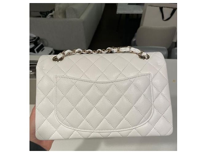 Borsa a spalla caviale Chanel Bianco - vista 2