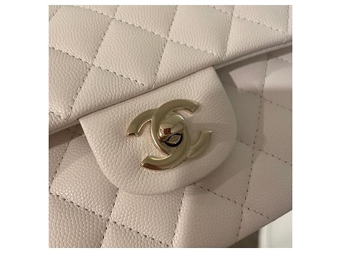 Borsa a spalla caviale Chanel Bianco - vista 3