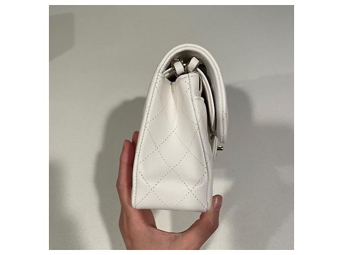 Borsa a spalla caviale Chanel Bianco - vista 4