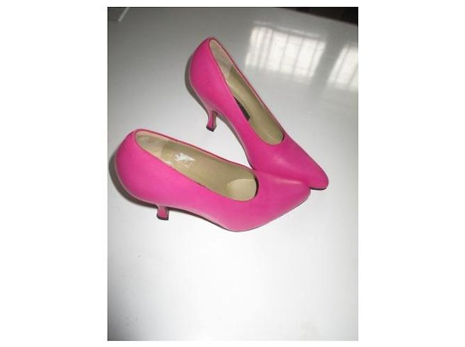 Autre Marque Jean Claude Monderer Pumps Fuchsia Leder 36 Pink - Ansicht 2