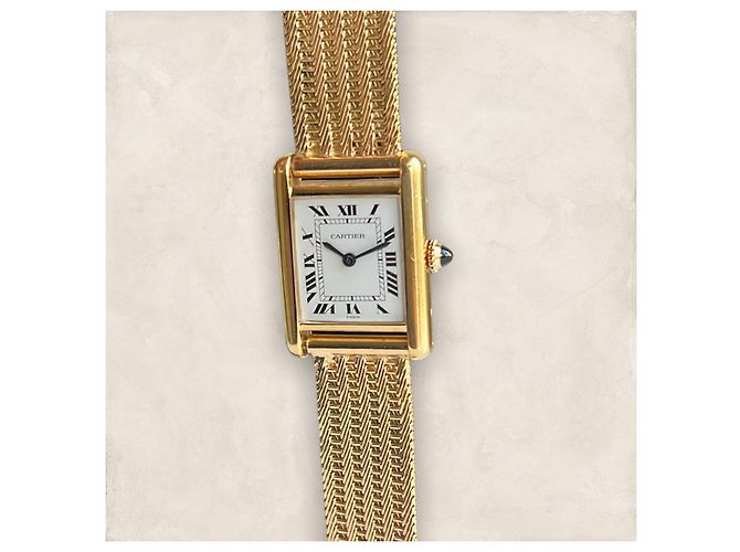 Cartier Tank Louis Paris Mechanisch Golden - Ansicht 3