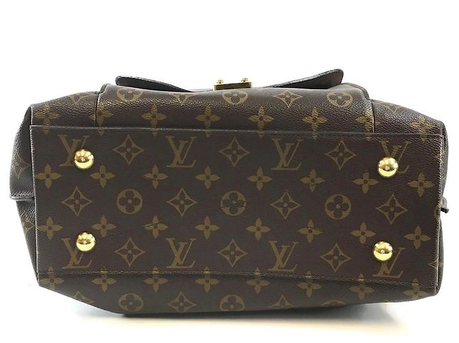 Borsa Louis Vuitton Hobe Metis in Pelle Marrone Scuro - vista 5