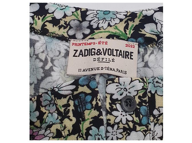 Vestido Risla Zadig & Voltaire Verde Floral de Viscose Multicor - vista 9