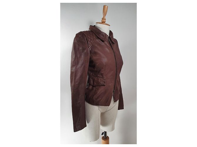 Max & Co Lederjacke Braun - Ansicht 2