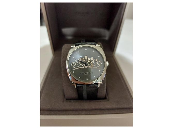 Chaumet Dandy Tiara Uhr Stahl schwarz 35mm - Ansicht 2