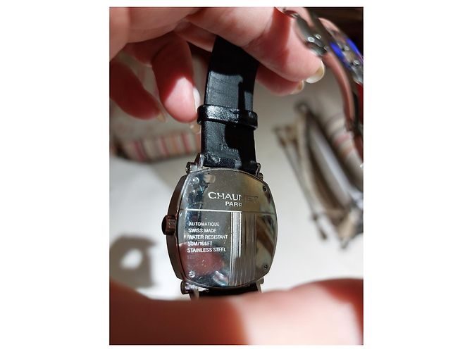 Chaumet Dandy Tiara Uhr Stahl schwarz 35mm - Ansicht 3