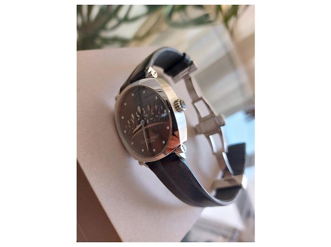 Chaumet Dandy Tiara Uhr Stahl schwarz 35mm - Ansicht 6