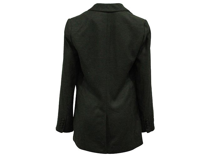 Blazer Tory Burch con Raya Blanca en Viscosa Gris - vista 3