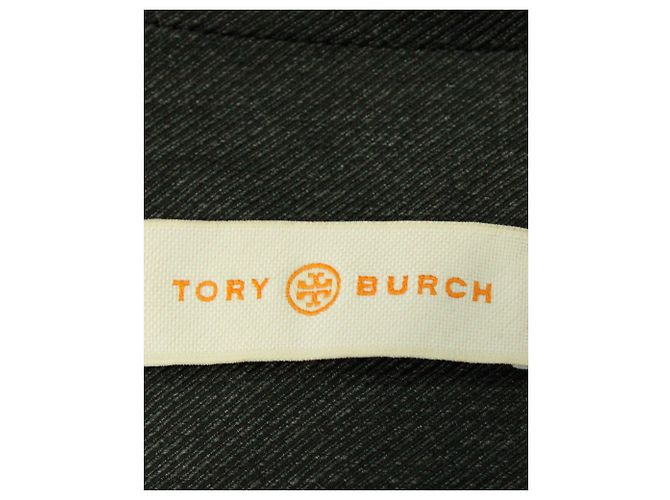 Blazer Tory Burch con Raya Blanca en Viscosa Gris - vista 4