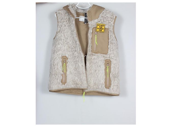 Autre Marque Chaleco Ksenia Schnaider Beige - vista 4