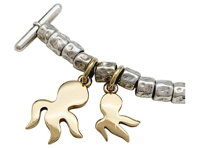 Dodo Pomellato Bracciale con ciondoli Dodo, argento e oro. - vista 5
