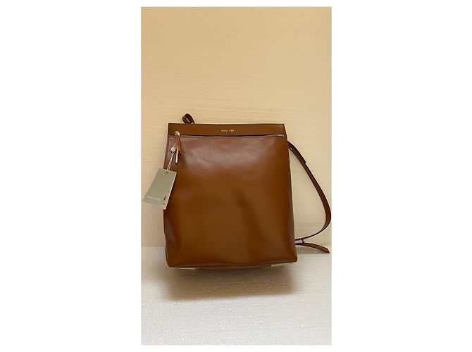 Autre Marque What For Leder Rucksack Hellbraun - Ansicht 2