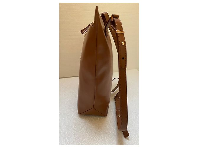 Autre Marque What For Leder Rucksack Hellbraun - Ansicht 9