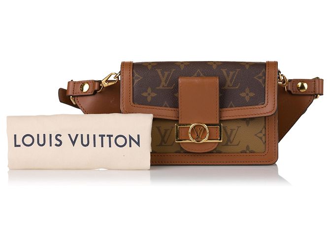 Bumbag Louis Vuitton Brown Monogram Giant Reverse Dauphine Gürteltasche Braun Hellbraun - Ansicht 10