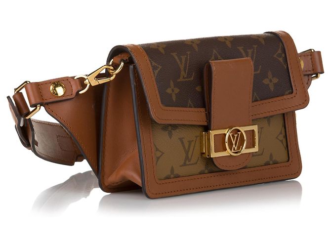 Bumbag Louis Vuitton Brown Monogram Giant Reverse Dauphine Gürteltasche Braun Hellbraun - Ansicht 2
