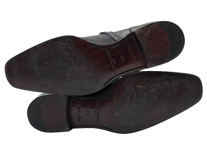 Twist Escarpins Louis Vuitton en cuir noir avec une boucle - vue 5