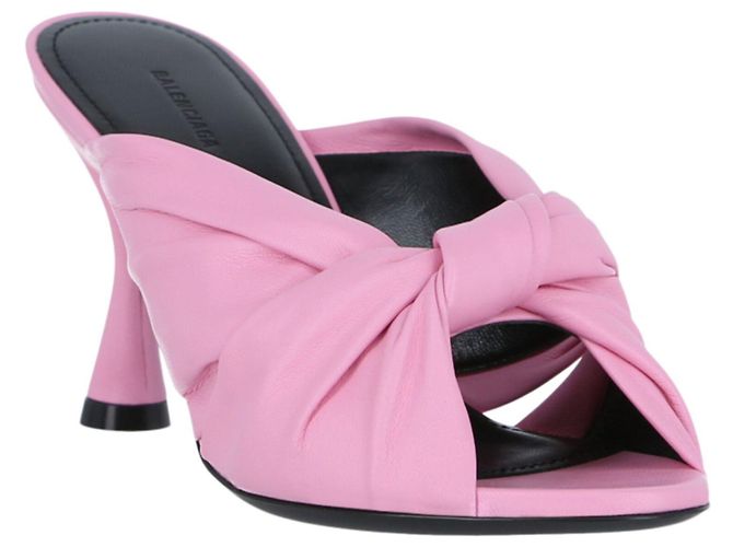 Balenciaga Drappeggiato 80Mules in pelle mm - vista 2