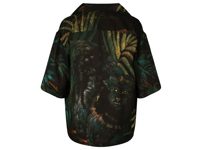 Camisa de seda con estampado de jungla de Alanui - vista 2
