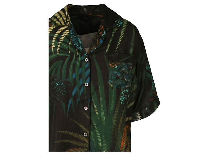 Camisa de seda con estampado de jungla de Alanui - vista 3